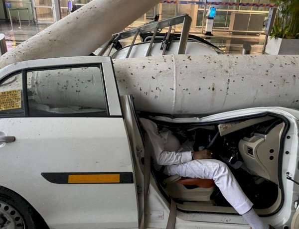 दिल्ली एयरपोर्ट की छत गिरने से 1 की मौत और 6 घायल, कई वाहन दबे, फ्लाइट्स ऑपरेशन सस्पेंड- Hum Samvet